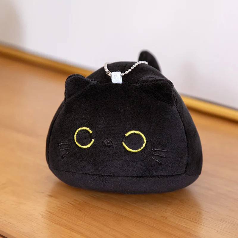 9cm-70cm Kawaii Große Größe Plüsch Katze Kissen Runde Schwarze Katze Bett Kissen Schlafen Spielzeug Gefüllte Weiche tier Puppen Kinder Geburtstag Geschenk – Detail 14