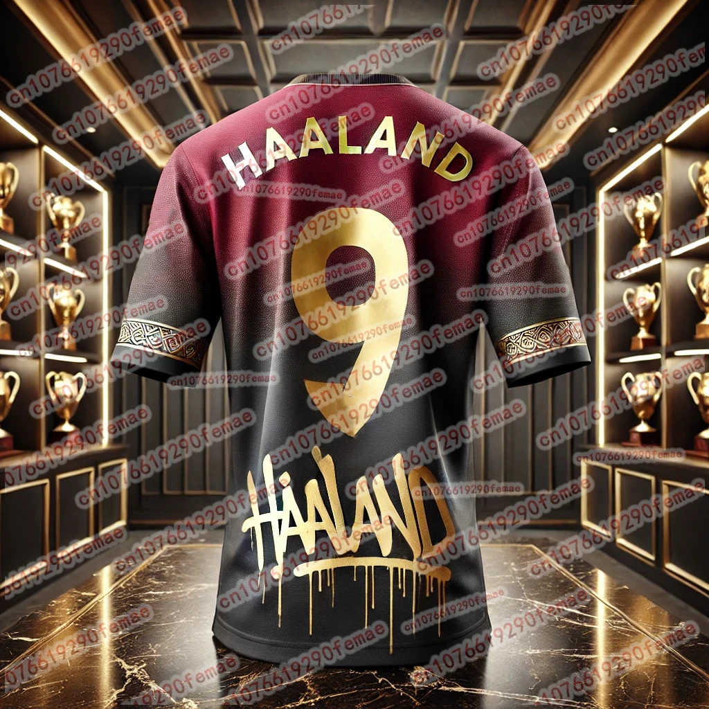 قميص Fan Jersey Premium Haaland Special Edition - قميص رياضي فاخر مطبوع سريع الجفاف للرجال، تي شيرت أنيق للاستخدام الخارجي #4
