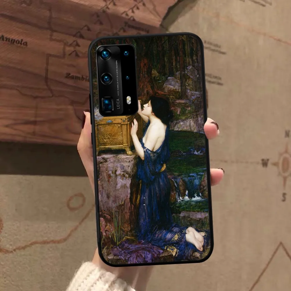 Custodia per telefono John William Waterhouse per Huawei P 8 9 10 20 30 40 50 Pro Lite Psmart Honor 10 lite 70 Mate 20lite