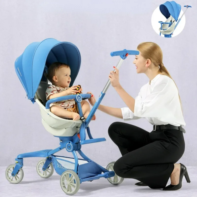 

Lightweight Trolley Two-way Stroller 1-3 Years Old Baby Strollers Can Sit or Lie Baby Carriage Foldable Easy To Carry Baby Car