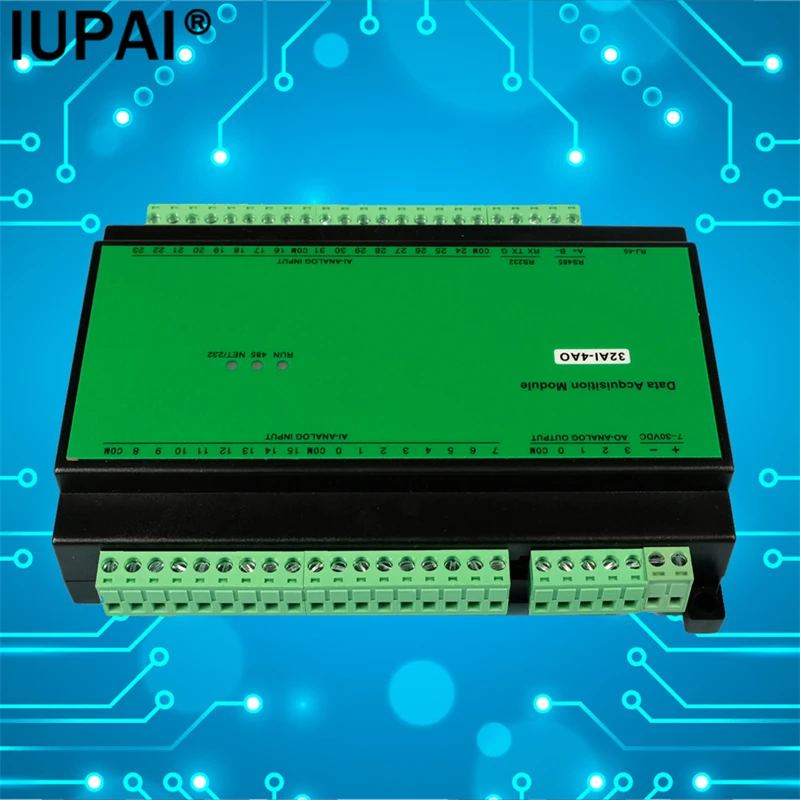 Imagem -03 - Controlador Ethernet Analógico de Entrada e Saída Protocolo io Modbus Tcp Módulo de Controle de Automação Industrial 32ai4ao 485 232