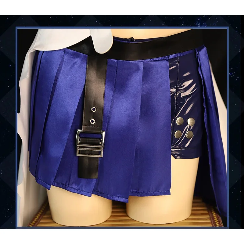 

CyServal Landau Cosplay Costume Honkai Star Rail Wig Dress Uniform Earrings Mechanic Belobog Jarilo VI Halloween Party Props Wom