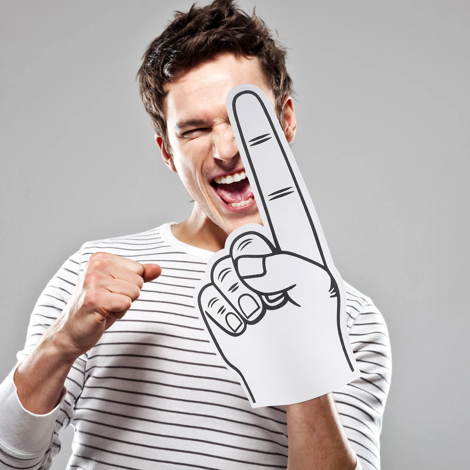 

2 pcs Large Size Eva Slap Gloves Bright Fun Gesture Hand For Concert Cheer Up Party Carnival Beach Adults Accessory