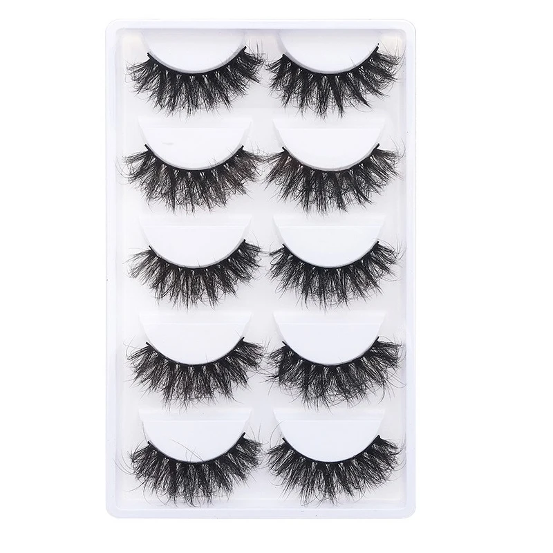 5 Tray/Pack Flexible Lightweight Natural Fluffy Durable 3D 5D Multilayer LD Special warping close row Faux Mink Lashes