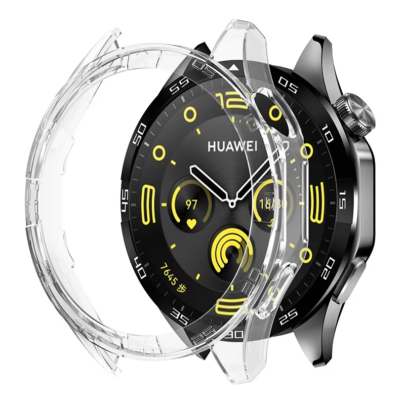 Huawei watch glass case screen protective sleeve GT 4 gt4 46mm hard PC universal hollow bumper case protective sleeve fittings.