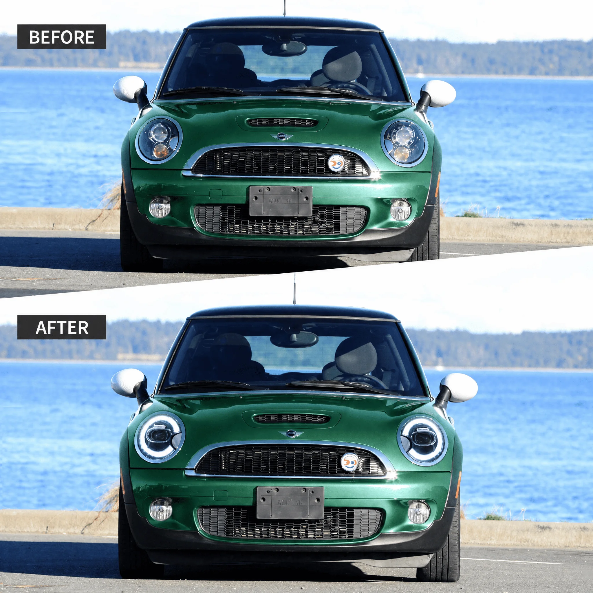 Voll-LED-Scheinwerfer für Mini Cooper R56 R57 R58 R59 2007-2013 DRL Projektor Frontlampen-Baugruppe Plug & Play IP67