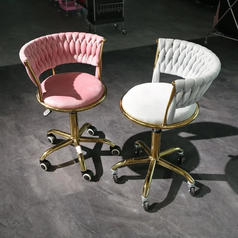 

Барный стул, компьютерное кресло класса люкс, удобное вращающееся кресло с подъемным механизмом для девичьей спальни, кресло для маникюрного салона, передвижное кресло для макияжа и укладки волос