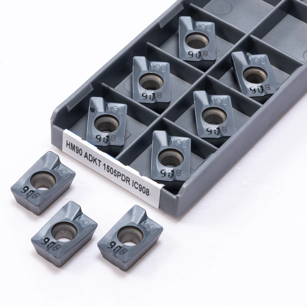 Imagem -03 - Inserção de Moagem Hm90 Adkt1505 Ic908 Ombro Quadrado Buraco Interno Ferramenta de Torneamento de Metal de Alta Qualidade Peças da Máquina Cnc Adkt 1505