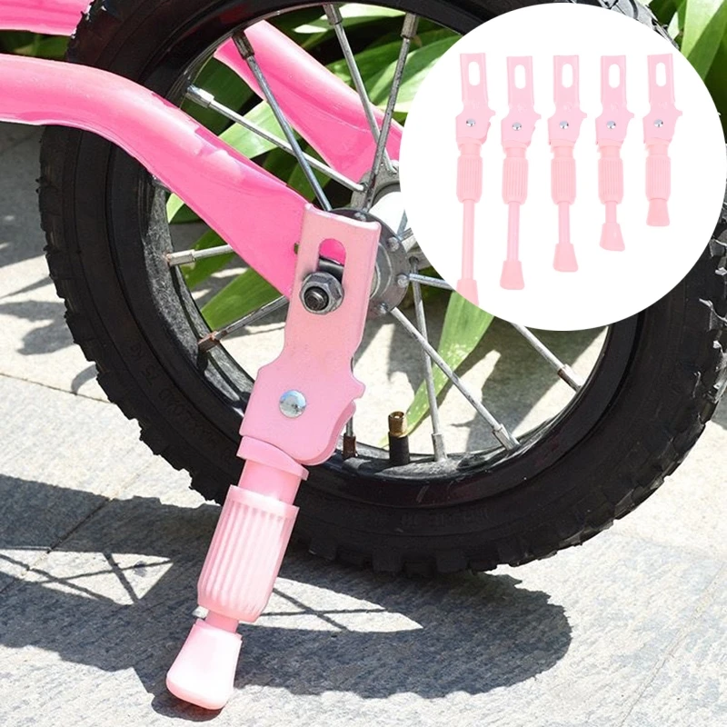 1Pcs 12/14/16/18/20Inch Kids Bike Kickstand Heavy Duty Parking Stand Foot Brace Support For Children Bicycle Side Mount Wheels