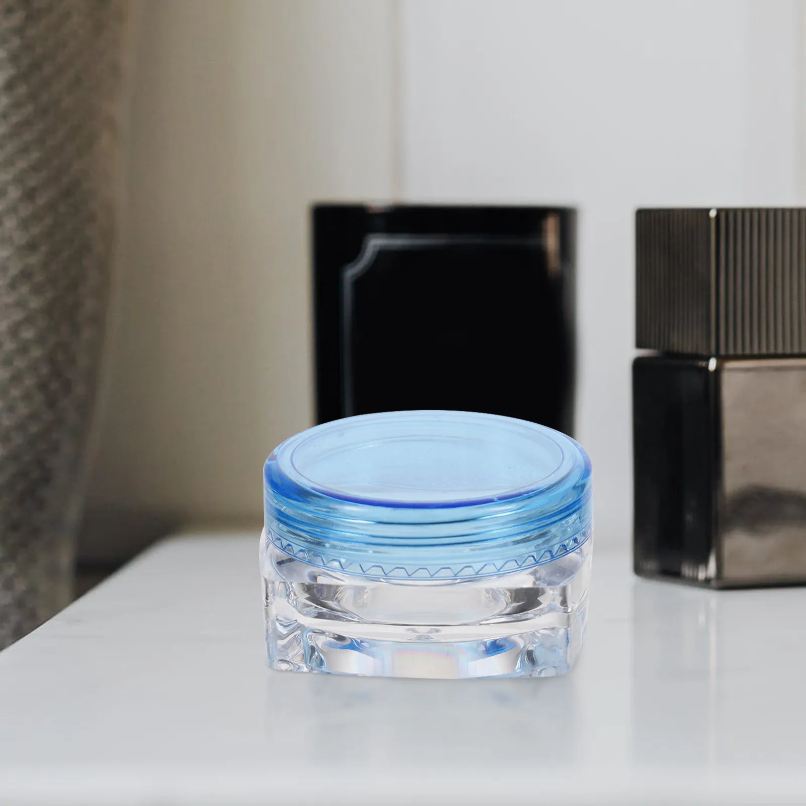 

12 шт., контейнеры для крема с квадратным дном, прочные многоразовые дорожные баночки для лосьона, пустые бутылки, портативные коробки для хранения крема для лица