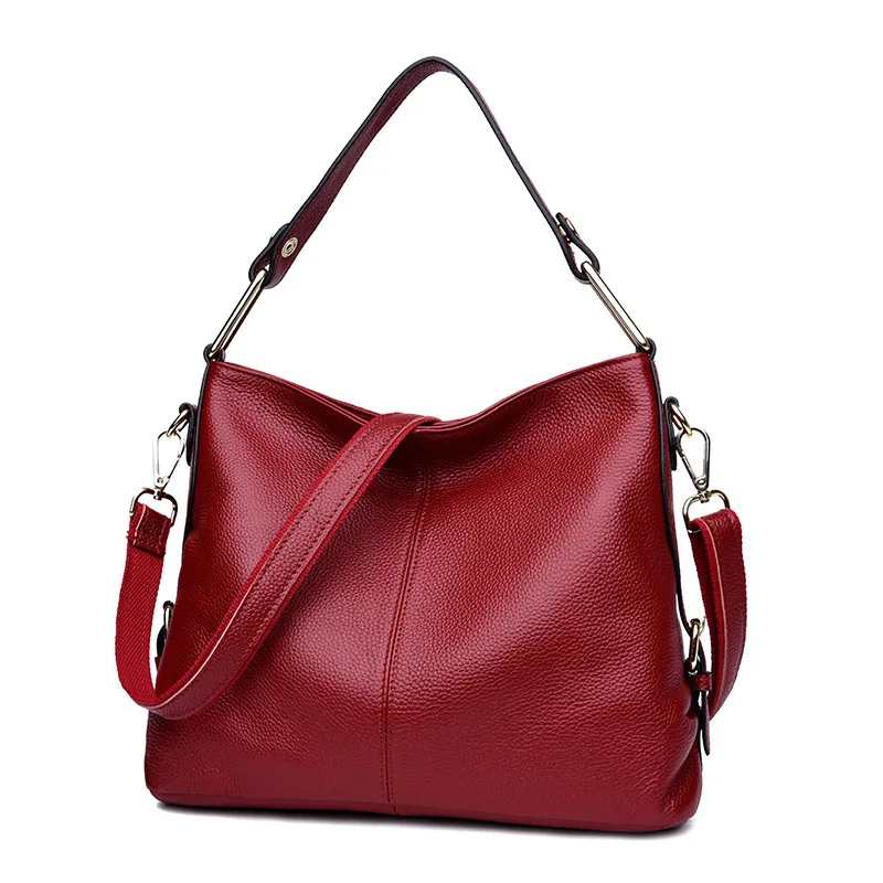 2025 Korean Fashion Genuine Leather Womens Handbag Cowhide Crossbody Shoulder Bag Dropshipping