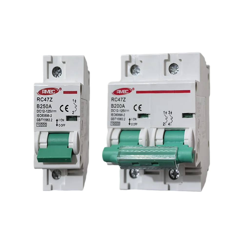 1P 2P DC luchtschakelaar 160A 200A 250A stroomonderbreker 12V - 125V voor 6,2kW - 10,2kW zonnestelsel tussen omvormer en batterij - afbeelding 2