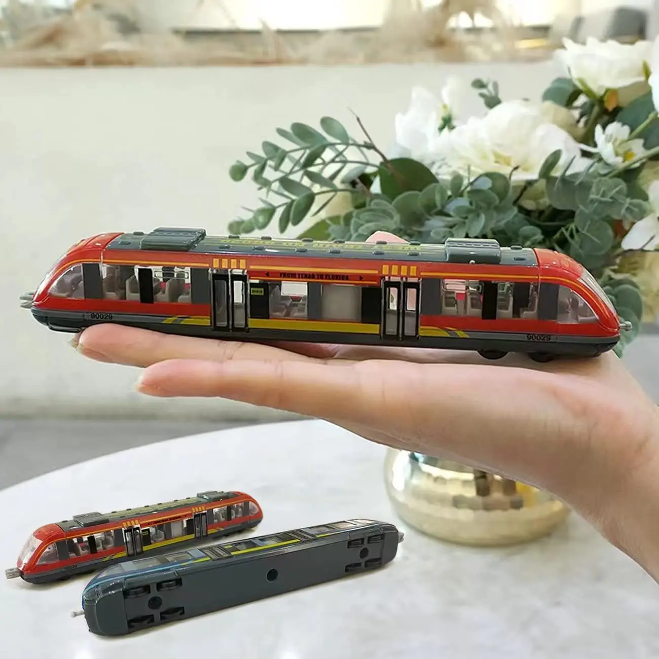 Simulation Alloy Metal High Speed Rail Diecast Train Toy Model Educational Toys Boys Children Train Alloy Model Car Toys Gift