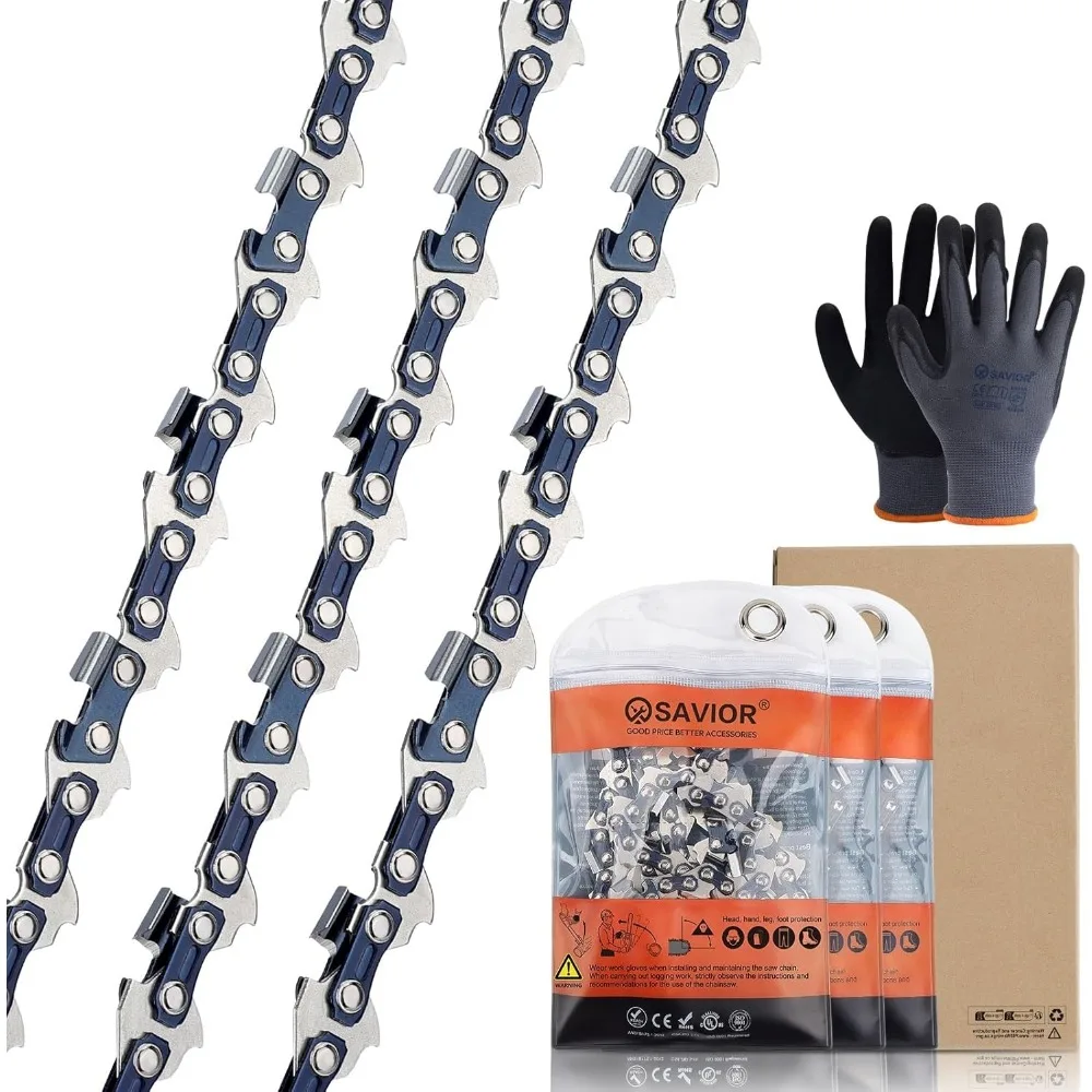 

16-дюймовая цепь для бензопилы, замена для 56-вольтовых 16-дюймовых беспроводных пил, совместима с различными моделями