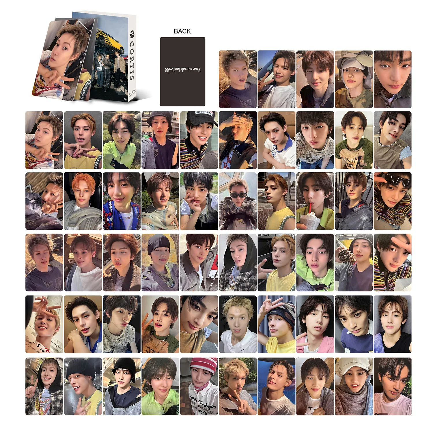 

55Pcs/Set Kpop Idol Boy CORTIS New Series HD Printd Lomo Cards SEONGHYEON KEONHO MARTIN JAMES JUHOON Photocards Fans Gift