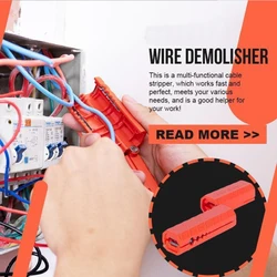 Wire Stripper Demolisher Portable Mini Crimper Pliers Crimping Tool Cable Stripping Wire Cutter Cut Line Electrician Tools