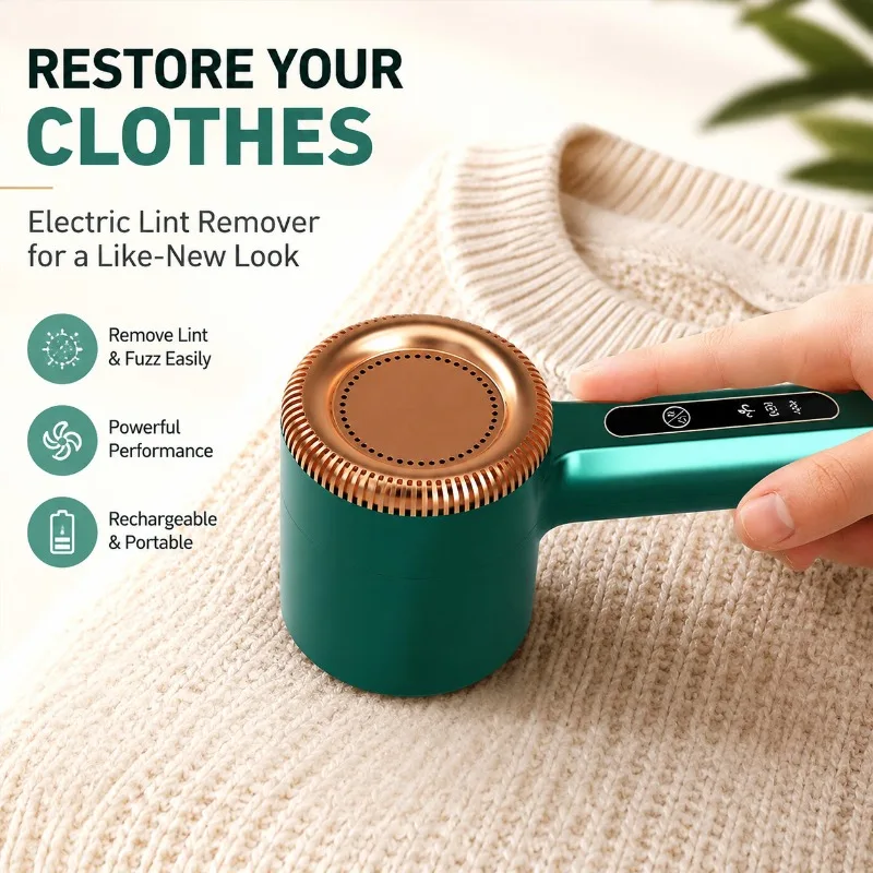 

Household Electric Lint Remover Portable Fabric Shaver Clothes Trimmer Efficient Garment Ball Cleaning Device Sharp Cutting