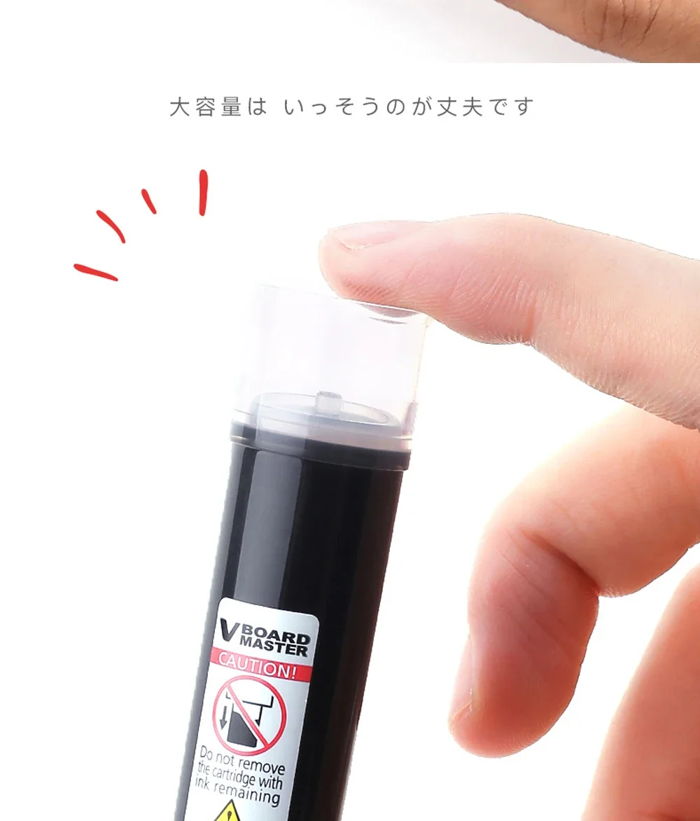 Japan PILOT Schwarzer Whiteboard-Marker, Büro, gerade Flüssigkeit, großes Fassungsvermögen, nachfüllbare Tinte, Bildung, Trainingskurs, löschbarer Stift – Detail 6