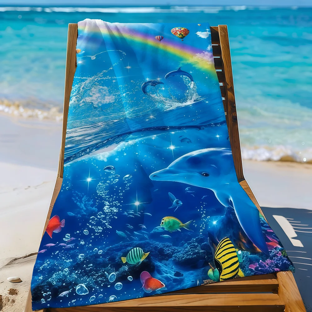 Frutiger Aero Y2K Towel Quick Drying Beach Towels Are Suitable For Swimming Pools Camping Yoga And The Gym