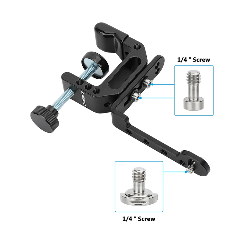 CAMVATE L-نوع منصب الكاميرا قوس مع C-المشبك مكتب جبل للتصوير وحدة إضاءة ليد للفيديو ضوء رصد دعم الهاتف الذكي