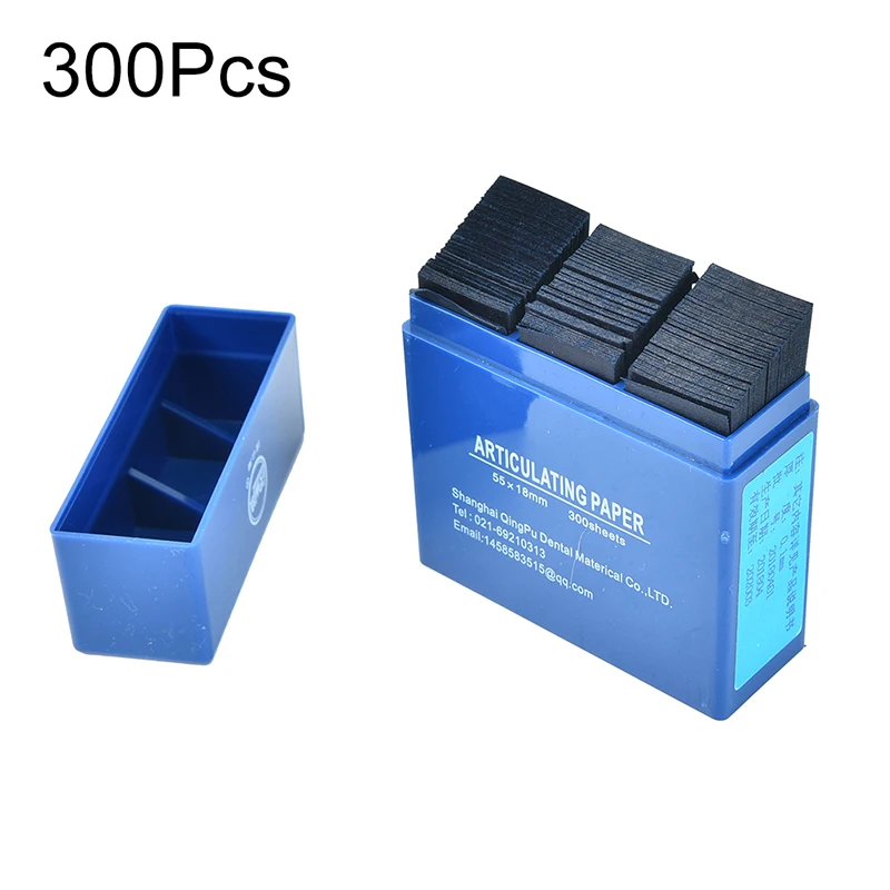 

300Sheets/Box Dental Articulating Paper Double-sided Bite Strips Tooth Whitening Articulation Paper Dentistry Materials