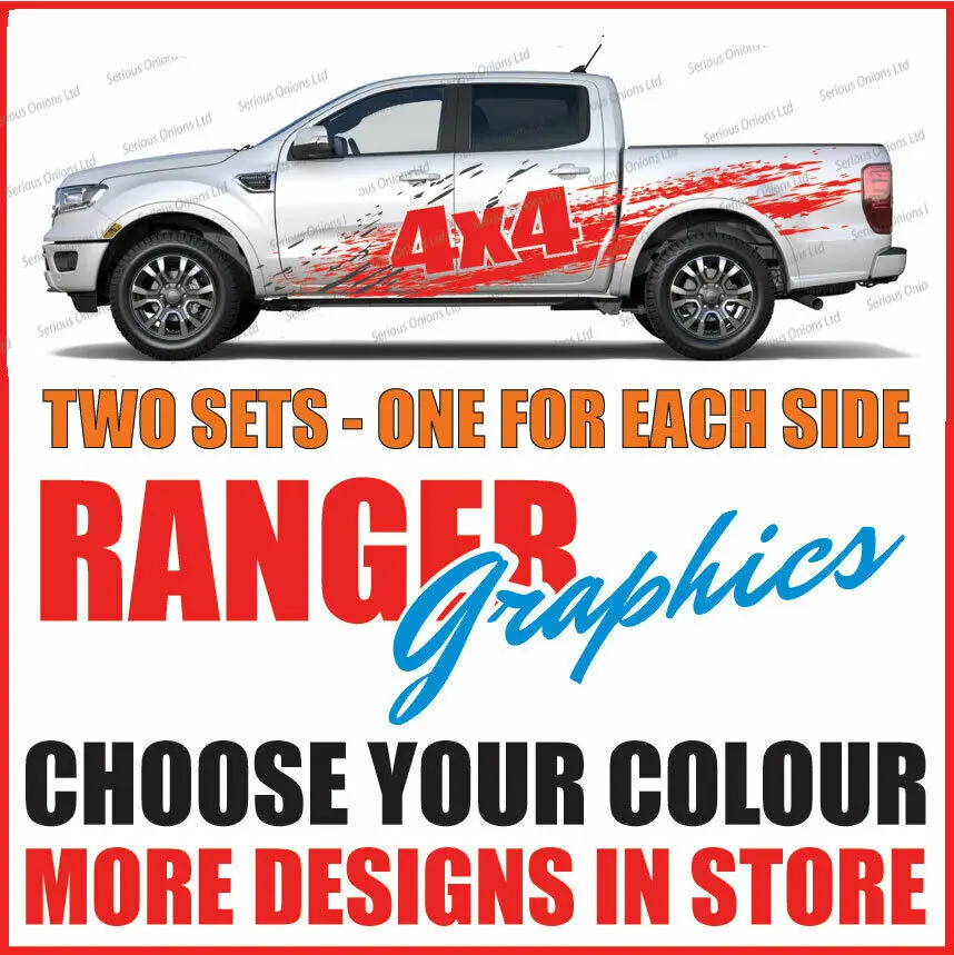 

Car F-150 Ranger stripes decals stickers graphics offroad pickup truck 4x4 fr3