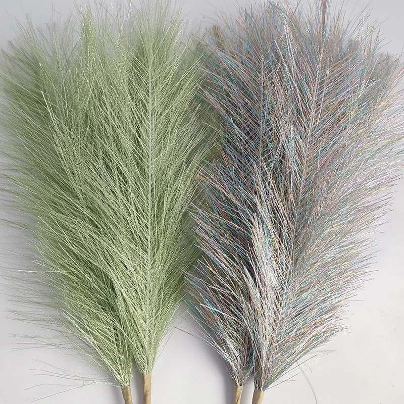 

45cm 1Pc Artificial Pampas Grass Bouquet New Year Holiday Wedding Party Home Decoration Plant Simulation Fake Flower Reed