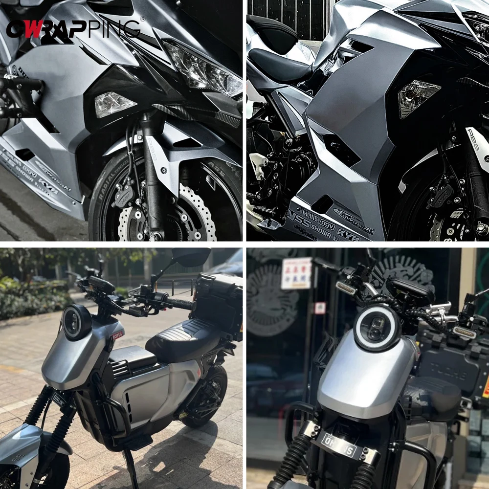 Car Matte Stickers Self-adhesive Gray Matte Vinyl Film Scooter Computer Motorcycle Creative Body Decorative Sticker for Car - view 6