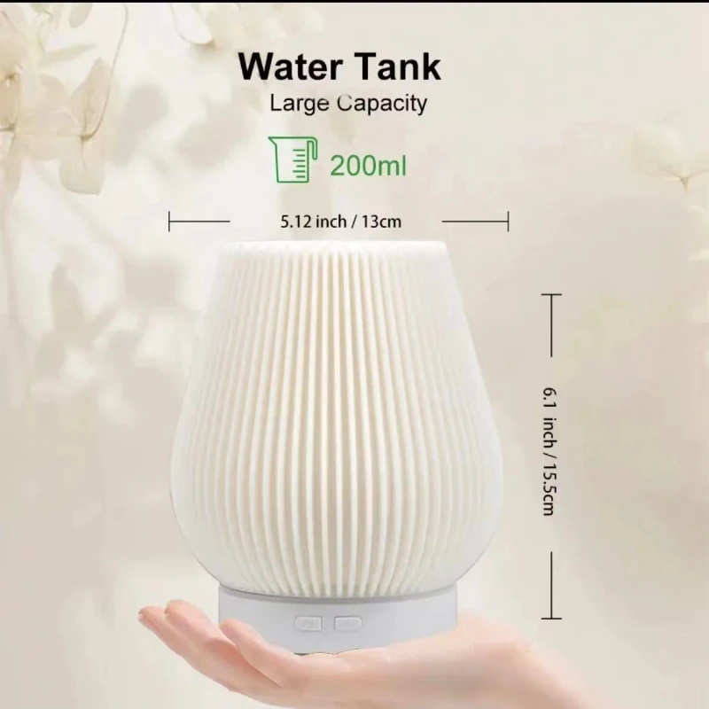 アロマディフューザー加湿器噴霧器ポータブル家電 200 ミリリットル電気加湿器デスクトップホームフレグランス香水 LED 炎