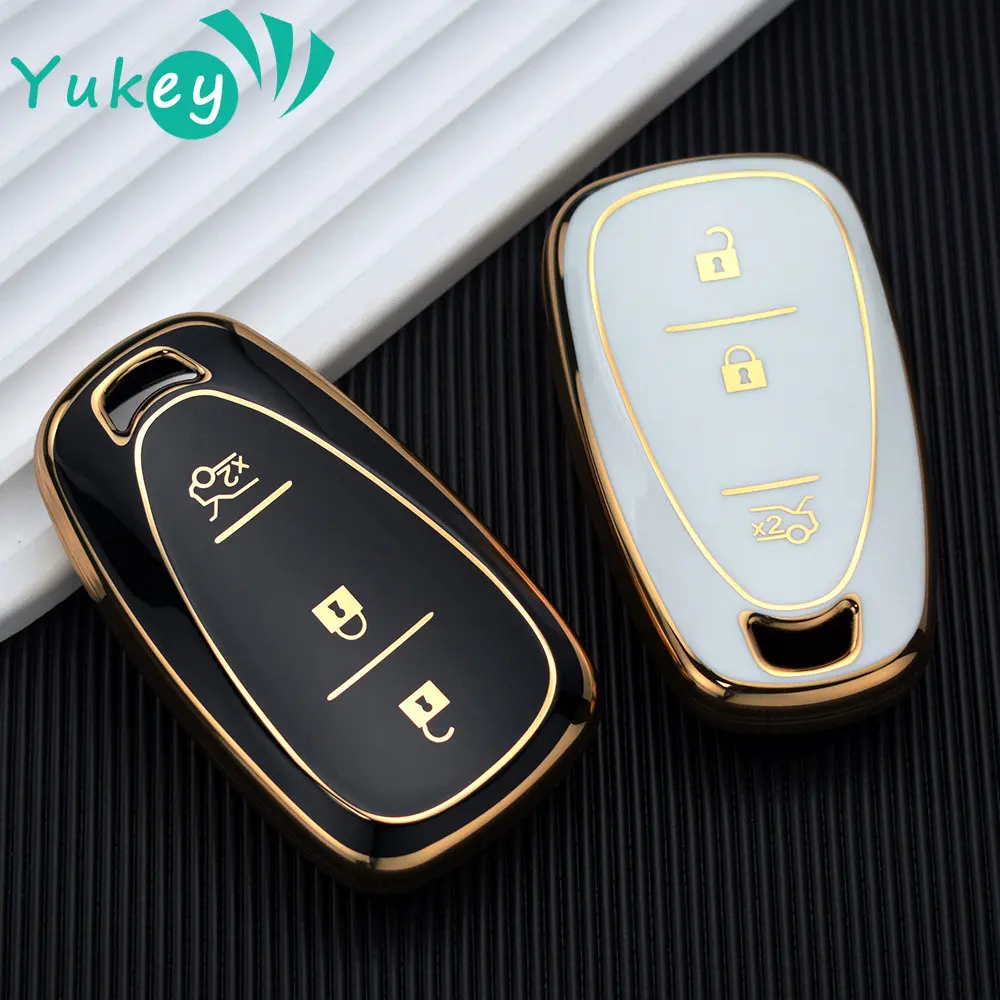 For Chevrolet Onix Equino Orlando Cruze Spark Sonic Camaro Volt Bolt Trax Malibu Blazer Traverse TPU Remote Car Key Case Cover