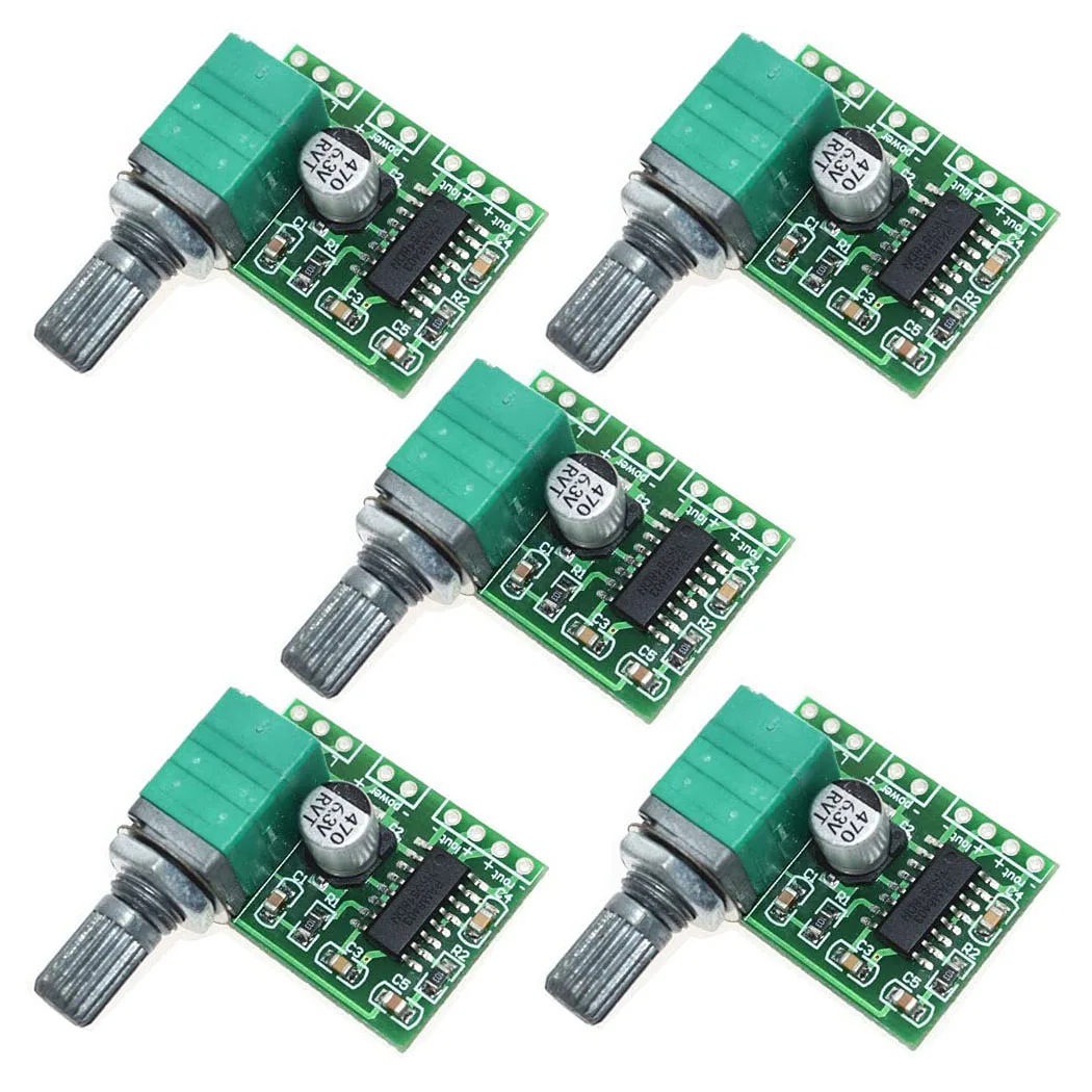 Mini 3W + 3W DC 5V Amplificatore audio Pratico modulo amplificatore di potenza digitale Scheda amplificatori stereo PAM8403 a doppio canale con potenziometro