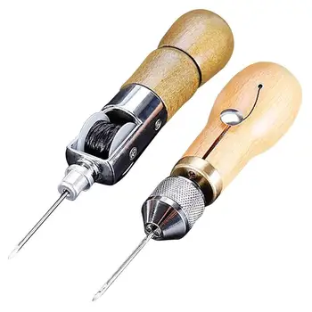1 Set Leather Sewing Stitching Tool Leather Hand Sewing Machine Waxed Thread Leather…