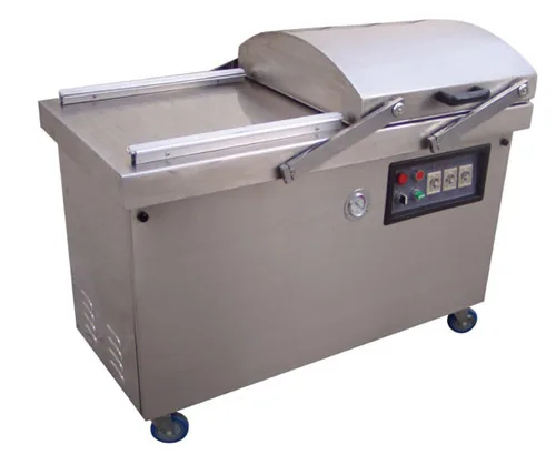 Supply DZ-500/2S deep concave vacuum packaging machine food meat double chamber vacuum packaging machine