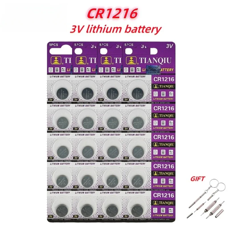 2-50PCS 3V CR1216 Lithium Button Battery BR1216 LM1216 DL1216 CR 1216 5034LC ECR1216 Coin Cell Watch Batteries for Toy Remote