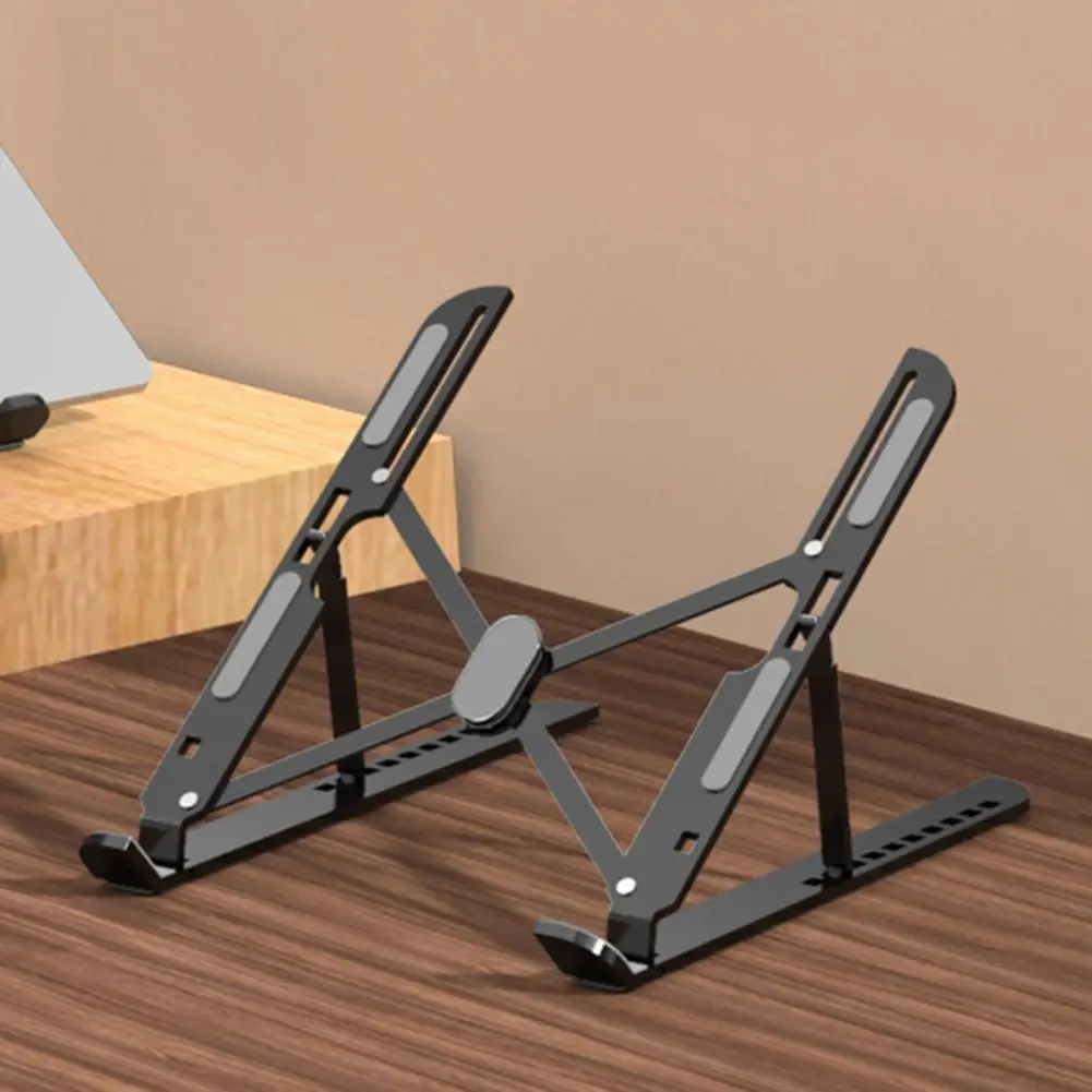 Adjustable Ergonomic Laptop Stand Adjustable Laptop Stand Bracket with 10 Height Settings Foldable Notebook Holder Anti-slip