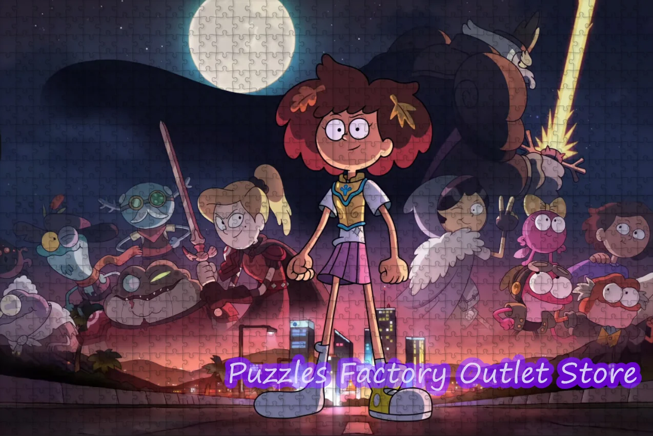 Amphibia Disney Tv Show Cartoon Print Jigsaw Puzzles 108/200/300/500/1000 Pieces Diy Assemble Puzzles Decompress Toys Gifts