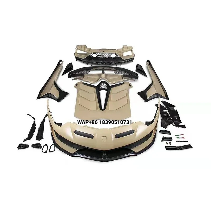 Auto Part Carbon Fiber Front Rear Bumper Lip Side Skirts Spoiler Body Kit for Aventador LP700 LP720 LP750 Bodykit