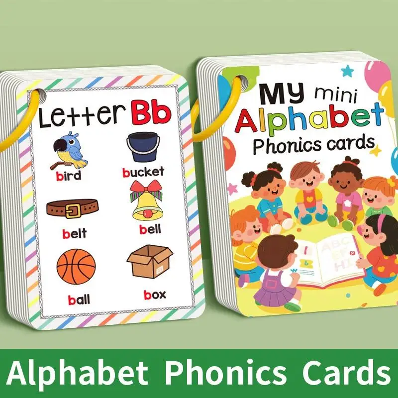 

Educational Cognitive Game Cards: 156 A-Z Picture Cards + 27 English Word Cards for Vocabulary Building