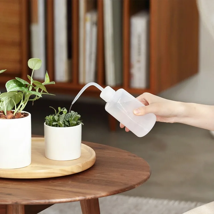 긴 곡선 주둥이 급수 도구, 스퀴즈 타입 뾰족한 주둥이 급수 냄비, 원예 용품, 250, 500, 1000mL