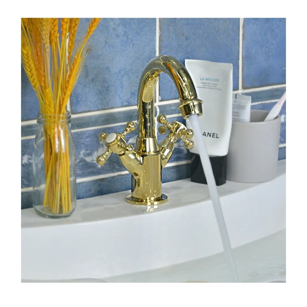 

High-End European Classical All Brass Basin Faucet Tap 5 Years Warranty Anti-Scalding Tap CE UPC Certification