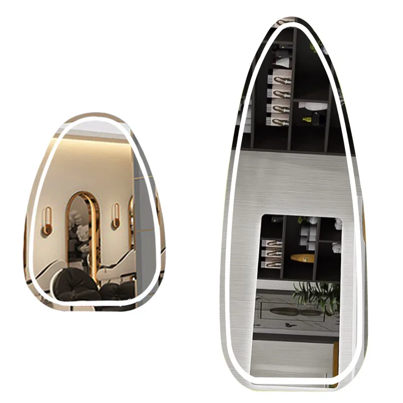 

Barber Shop Mirror with Light, Smart LED Light Hair Salon Hair Table Makeup Mirror