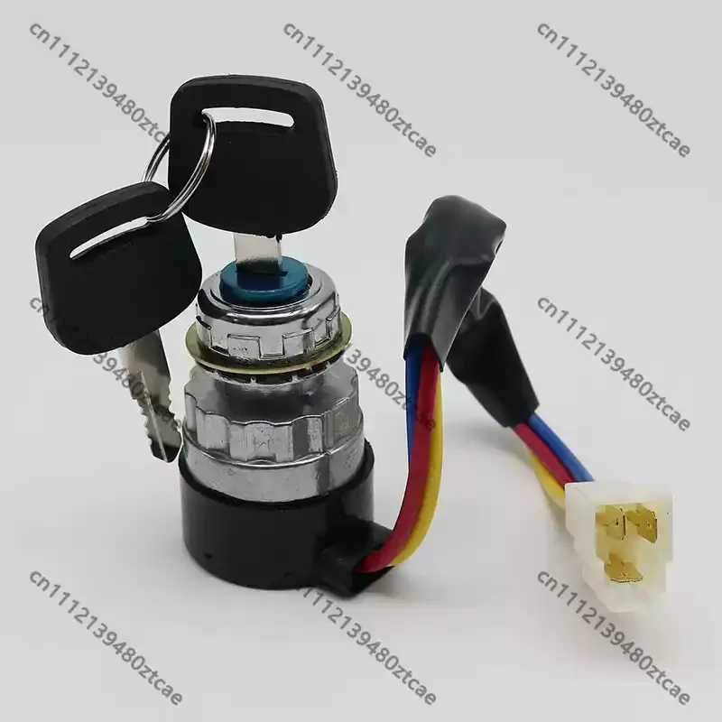 3Pin 4Pin Ignition Key Starter Lock Universal Tractor Farm Vehicle Agricultural Machinery Electrical Replacement Parts