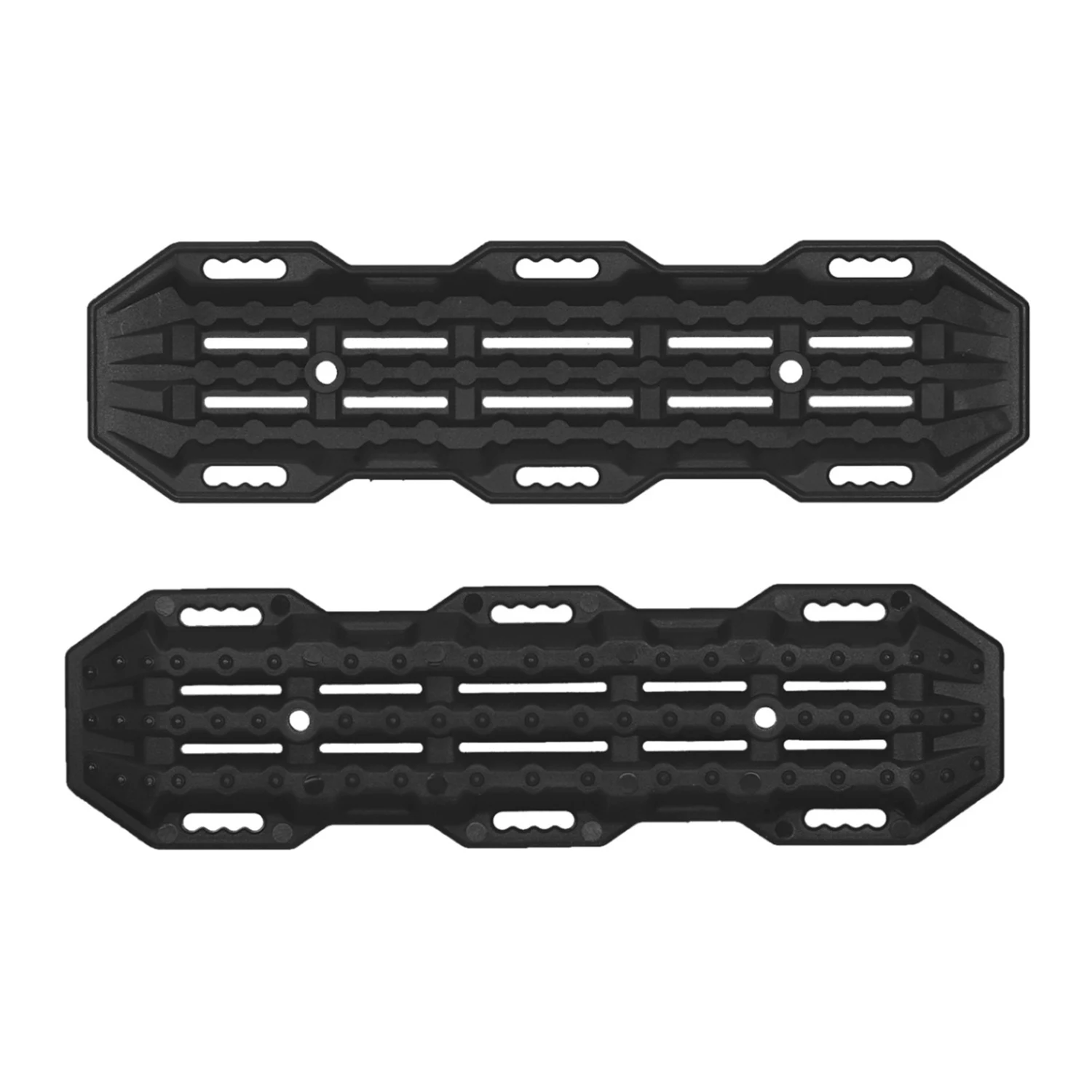 ABWE-4Pcs Sand Ladder Recovery Ramps Board For 1:10 RC Crawler Axial SCX10 Tamiya CC01 TRX-4 D90 MST CFX,Black & Orange