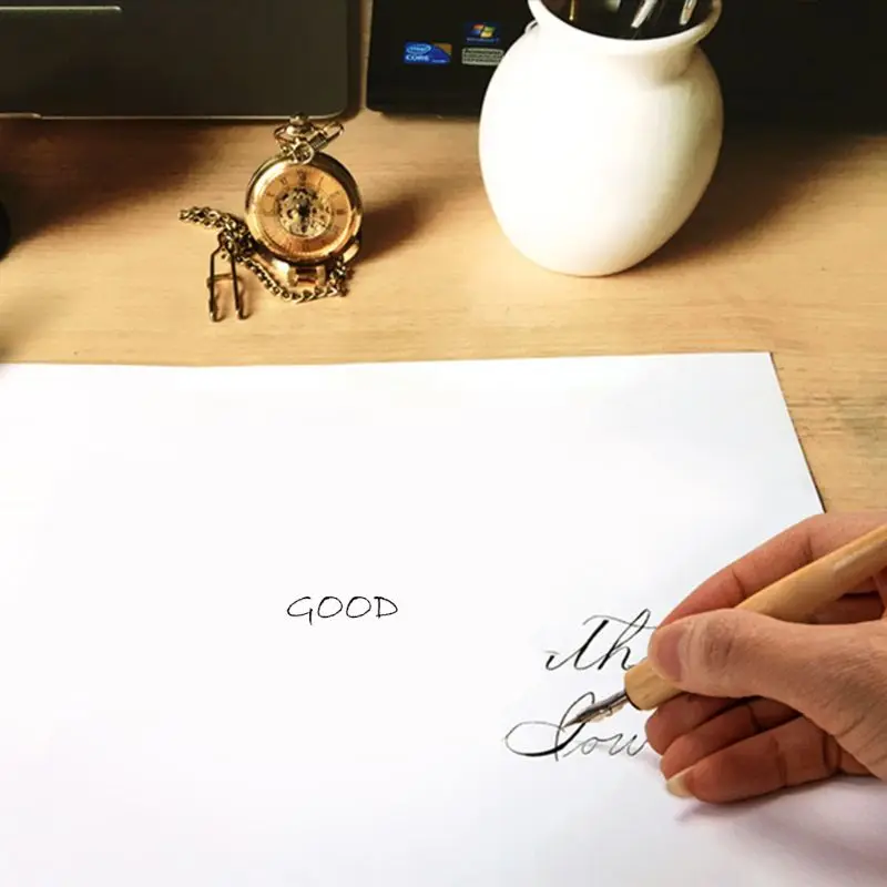 マンガつけペンセットコミックプロ描画キット3ペン先木製ホルダーインク書道ツール