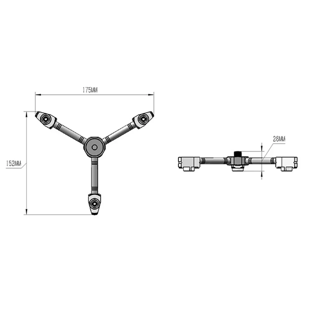 

1 Pc CamFor Ping- Stove Adapter 17.5*17.5*2.8cm/6.9*6.9*1.1inch For Three Outputs Gas Tank Conversion Head Gas Distributor Parts