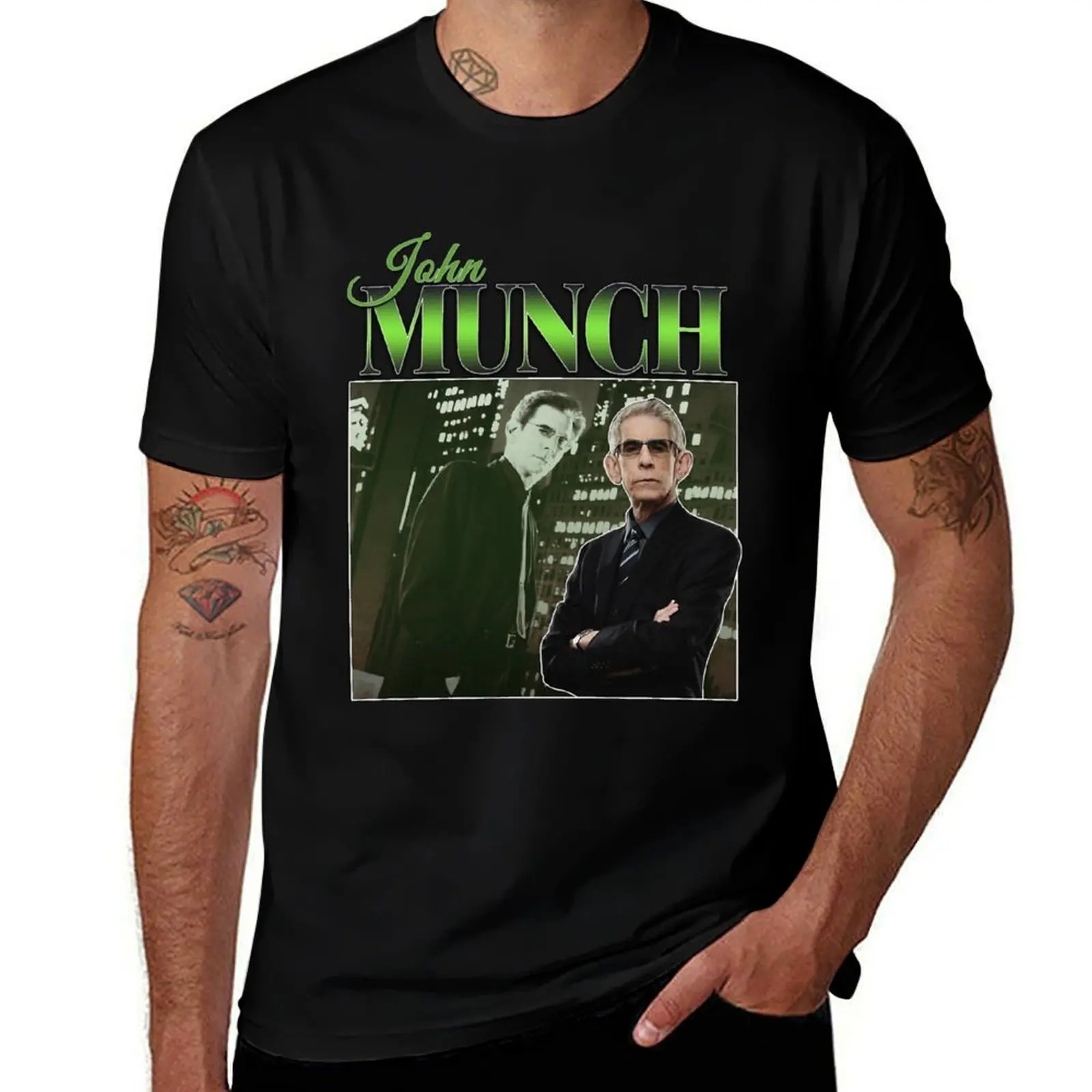 Hommage vintage inspiré des années 90 de John Munch classique T-Shirt Creative Graphic Tee Shirt T-Shirt