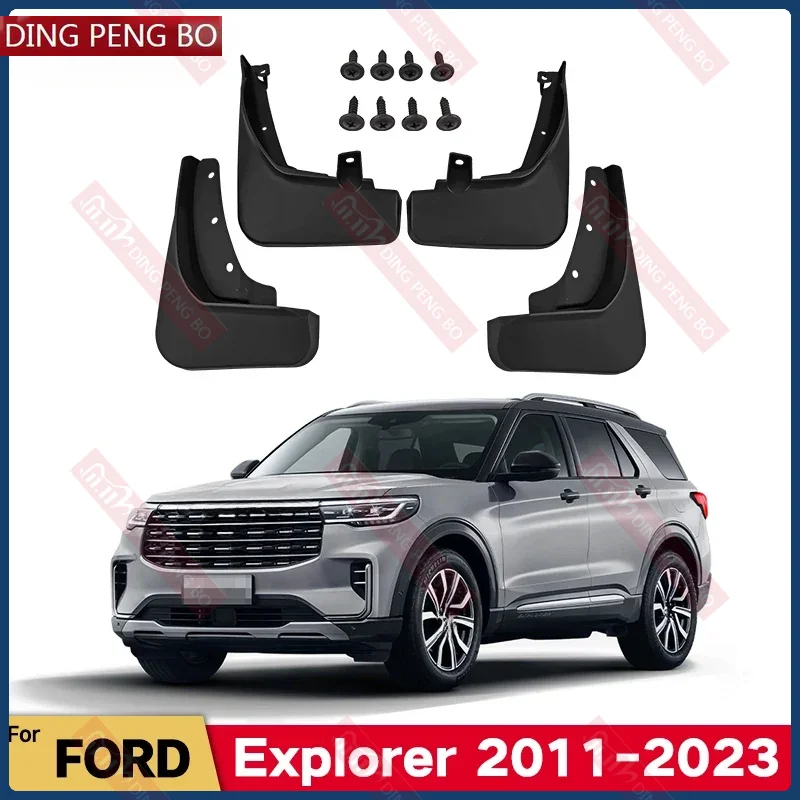 MudFlaps For Ford Explorer 2011-2023 U502 U625 Mud Flaps Splash Guard Mudguards Front Rear Fender Auto Styline Car Accessories