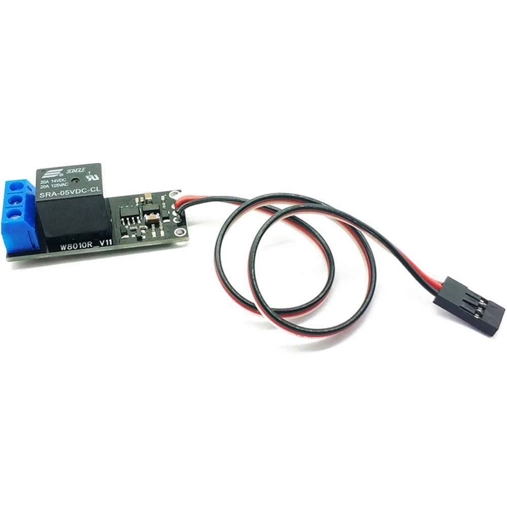 PWM Relay Switch 1 Way Electronic Controller Module DIY Model 3.3V-5V/5V-12V 20A Universal for Model Airplane 1PCS