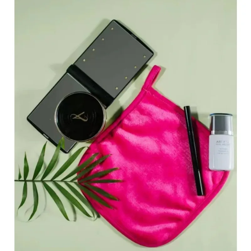 再利用可能なコットンメイク落としパッド,マイクロファイバーフェイスタオル,メイク落とし,フェイスクリーナー,クリーニングワイプ,スキンケア美容,1個