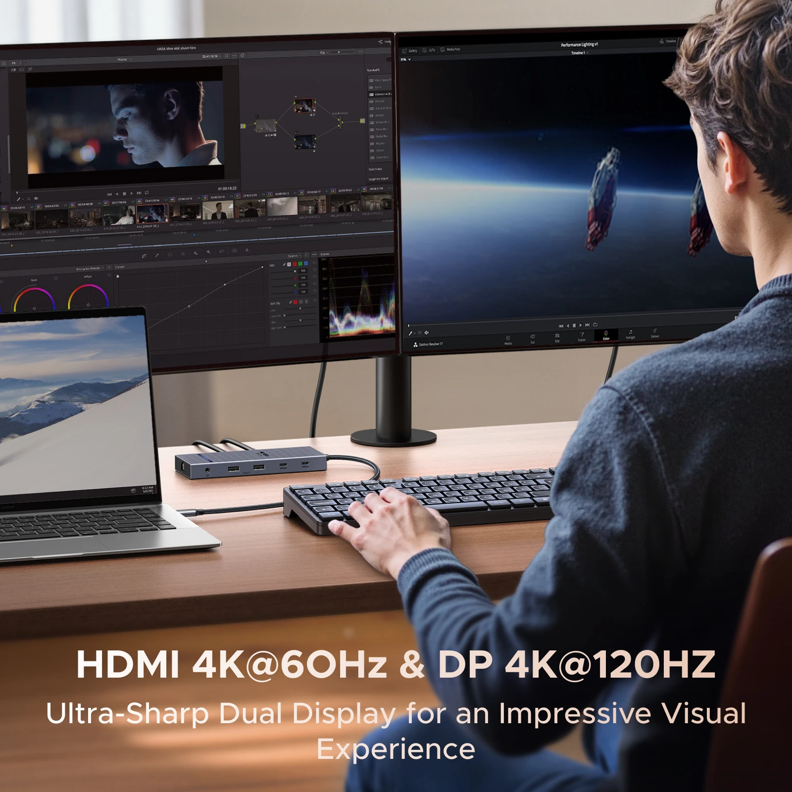 UGREEN 11-in-1 USB-C 허브 Type-C - 4K@120Hz DP HDMI ... - 1